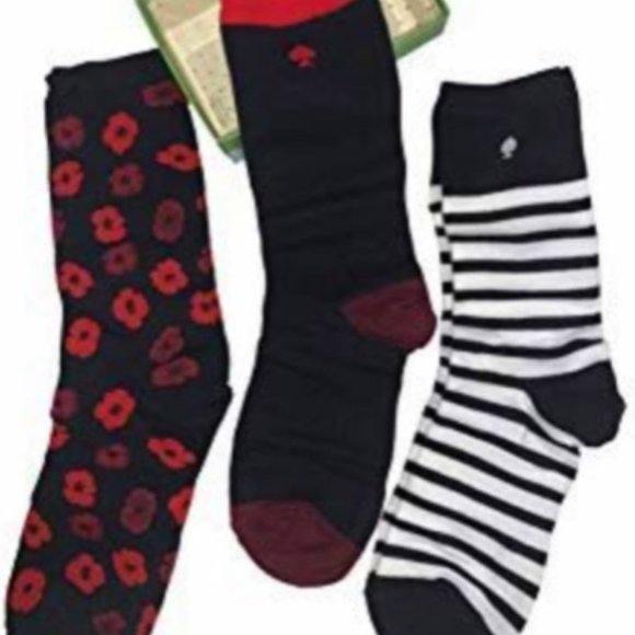 3 Pcs Kate Spade Sock Set - Picture 4 of 6